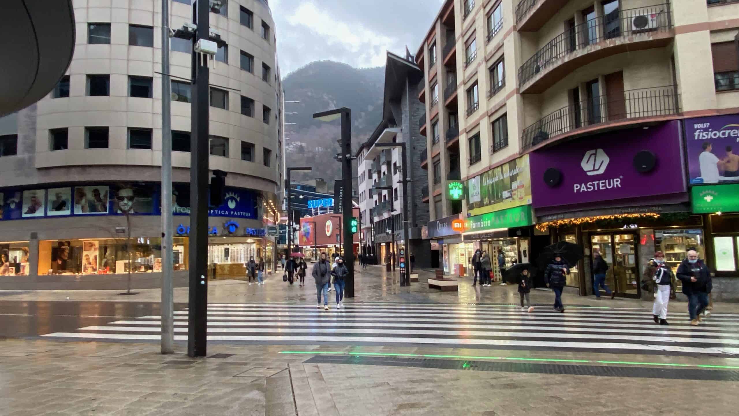 The shopping area of Andorra