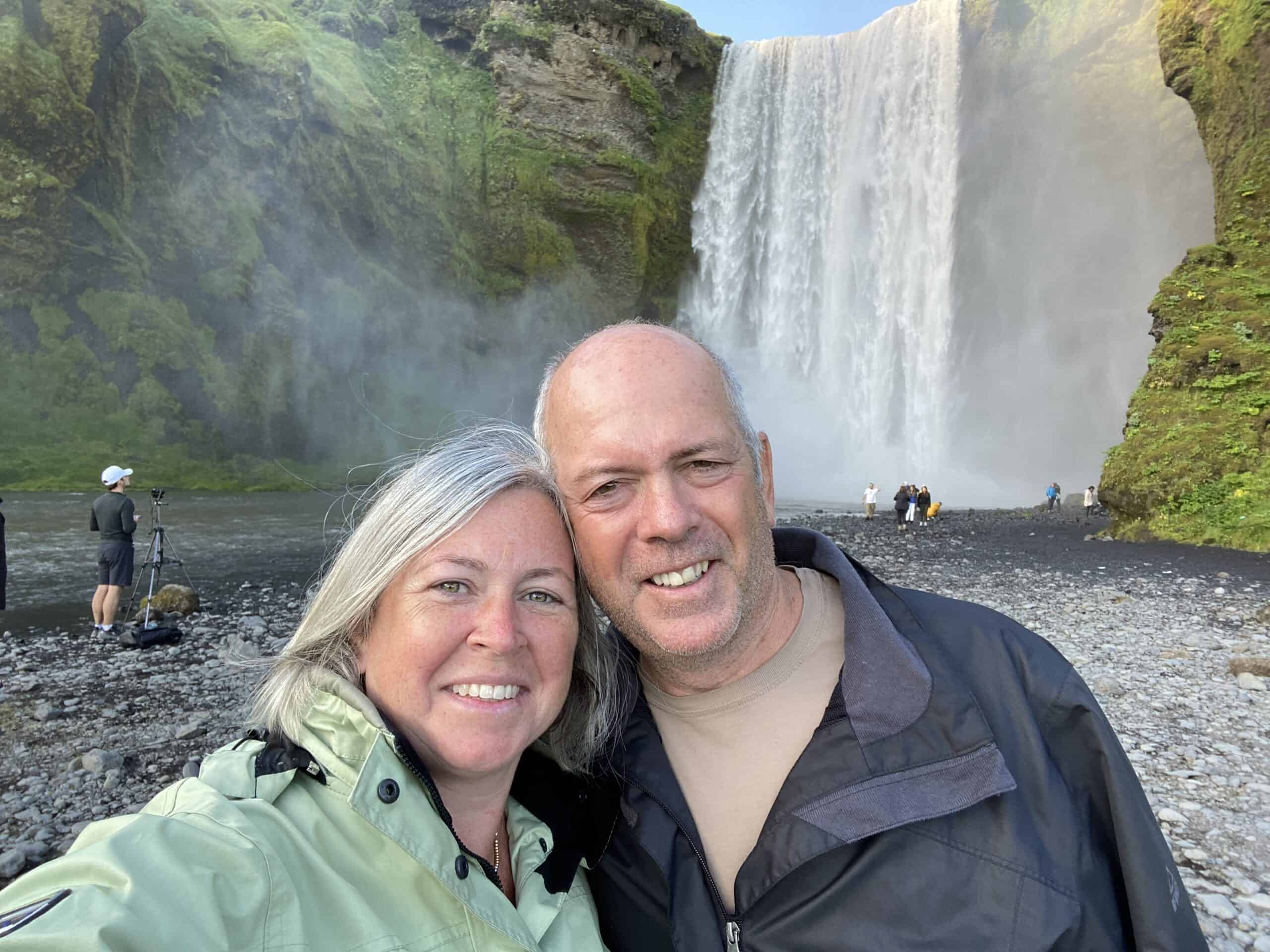 Our selfie in Iceland