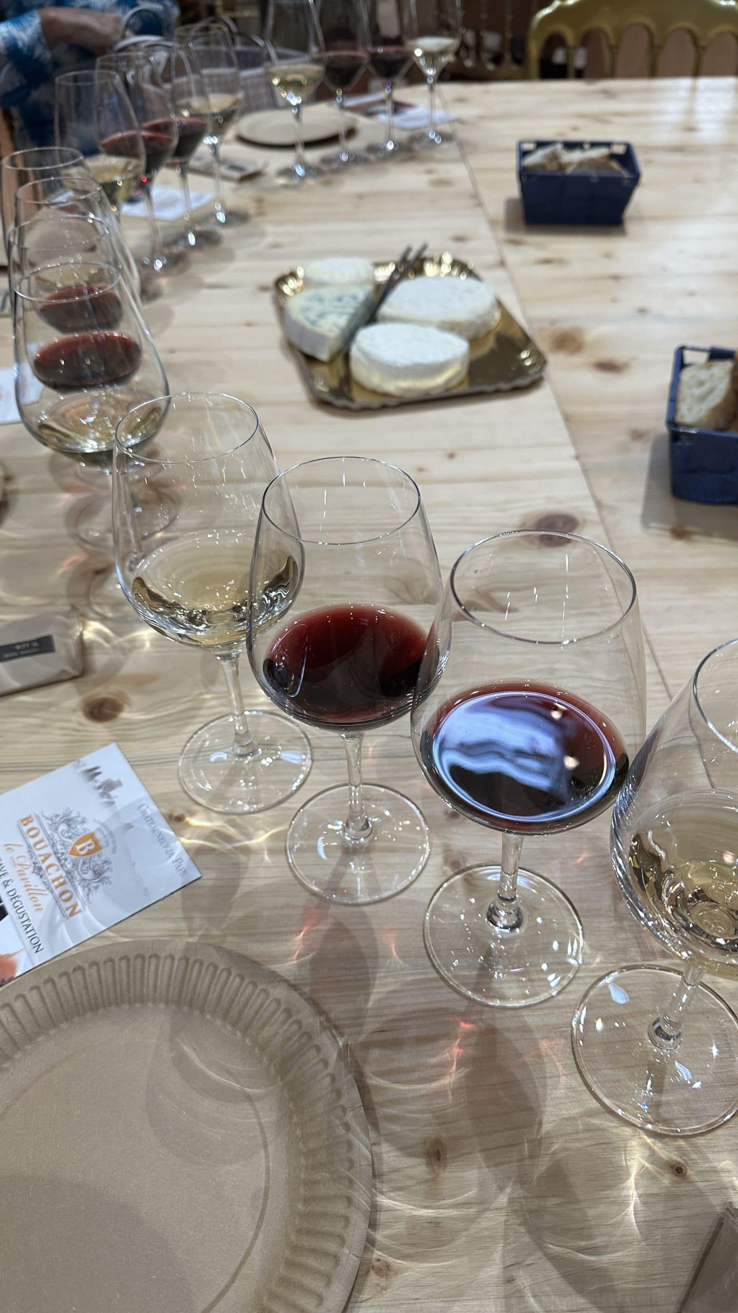 Wine tasting with cheese