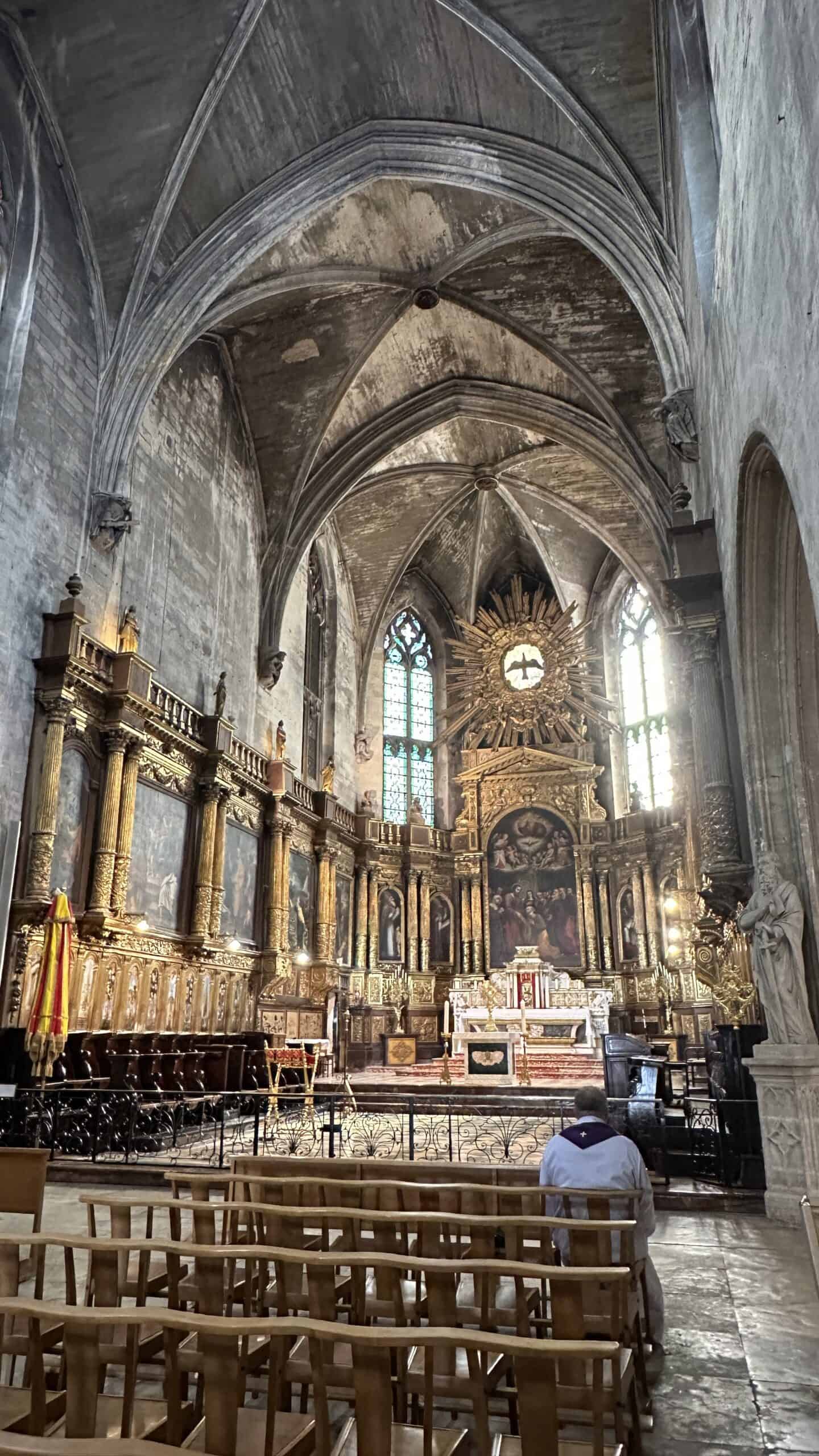 Inside the Saint Pierre Basilica