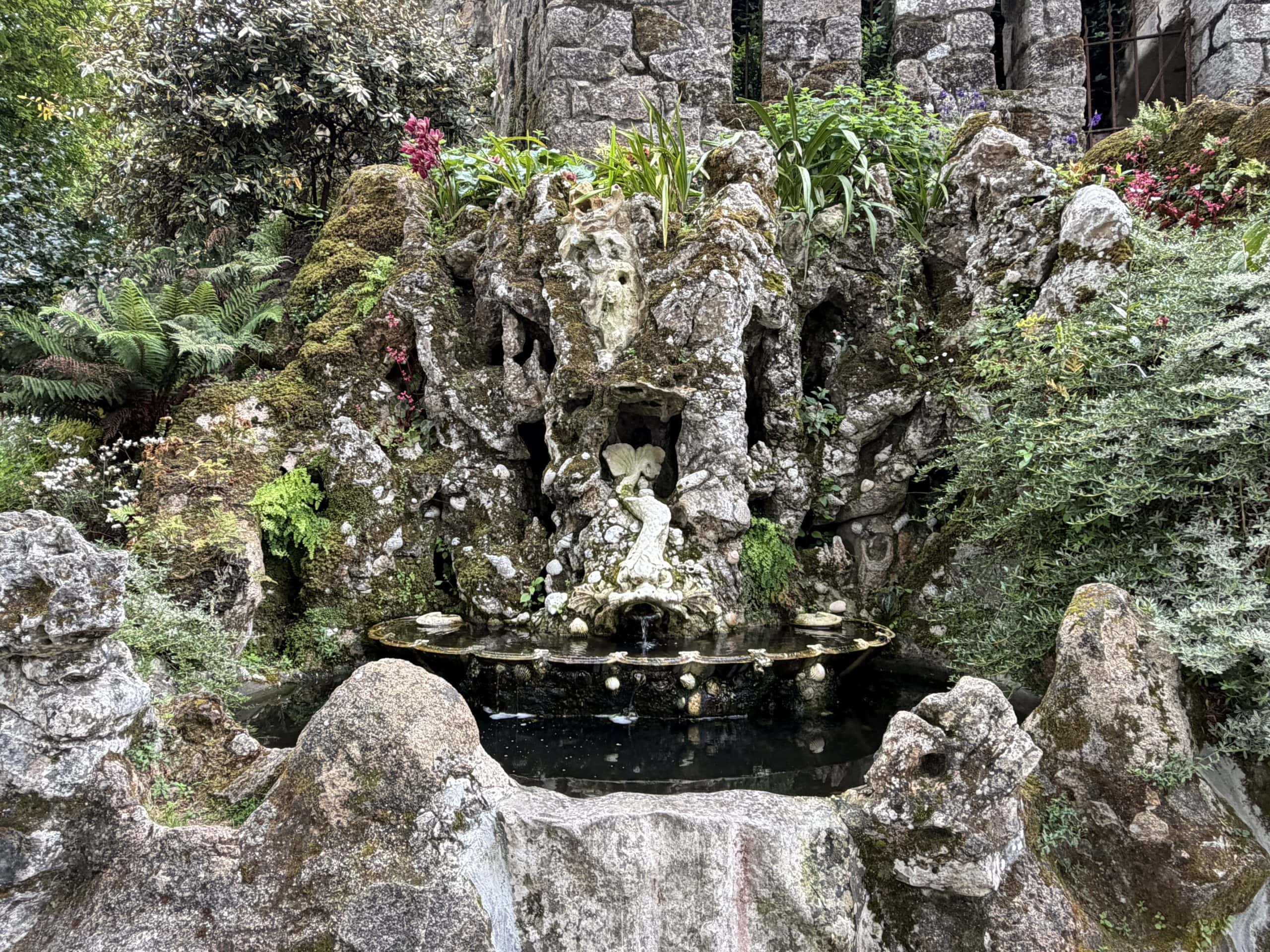 Beautiful water feature carved in rock