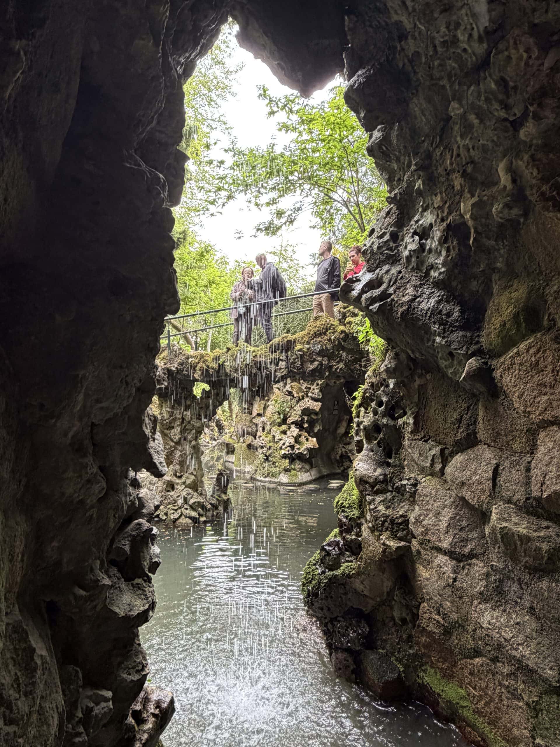 Waterfall in the grotto