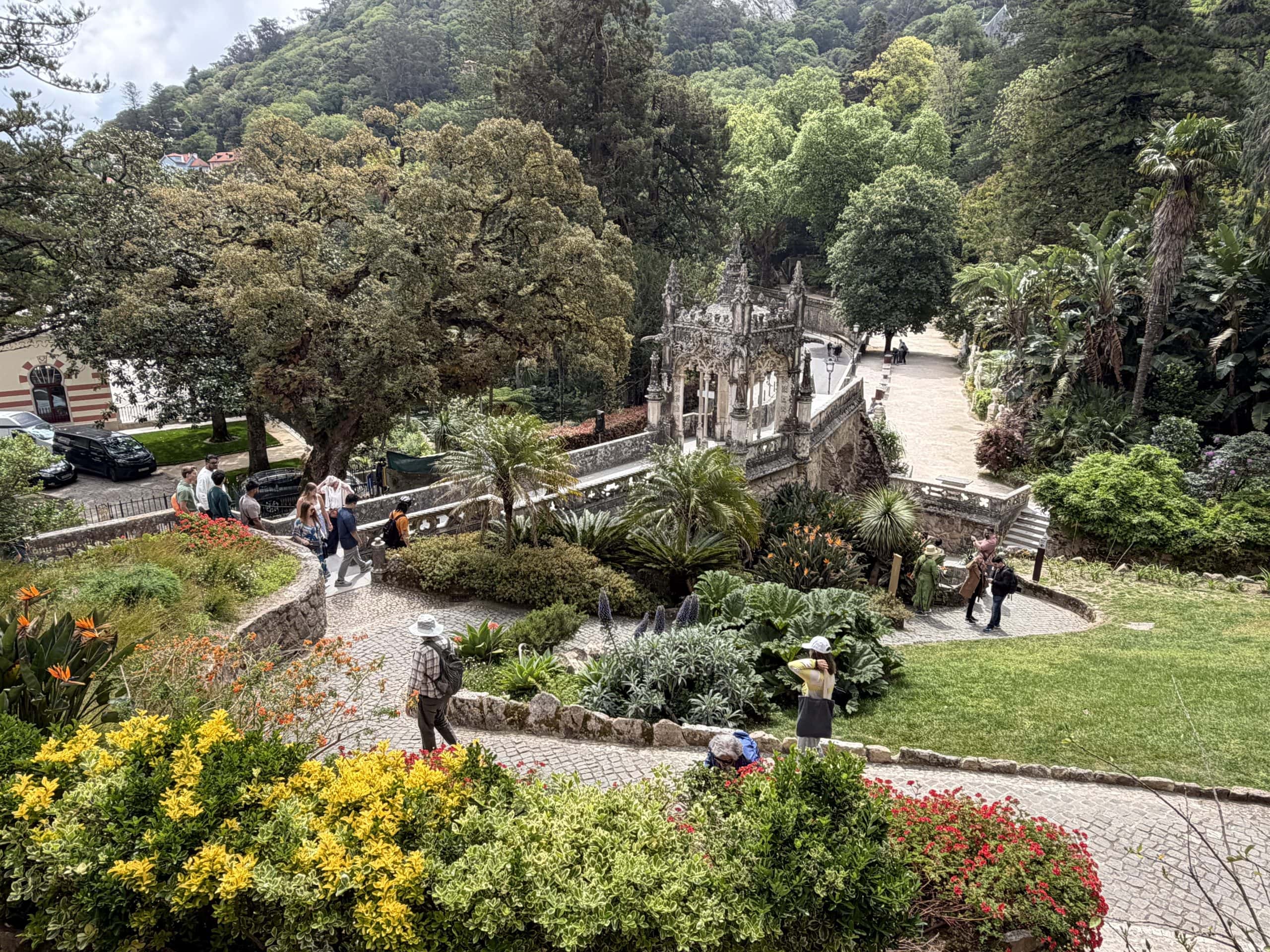 Beautiful gardens in front of the Palace
