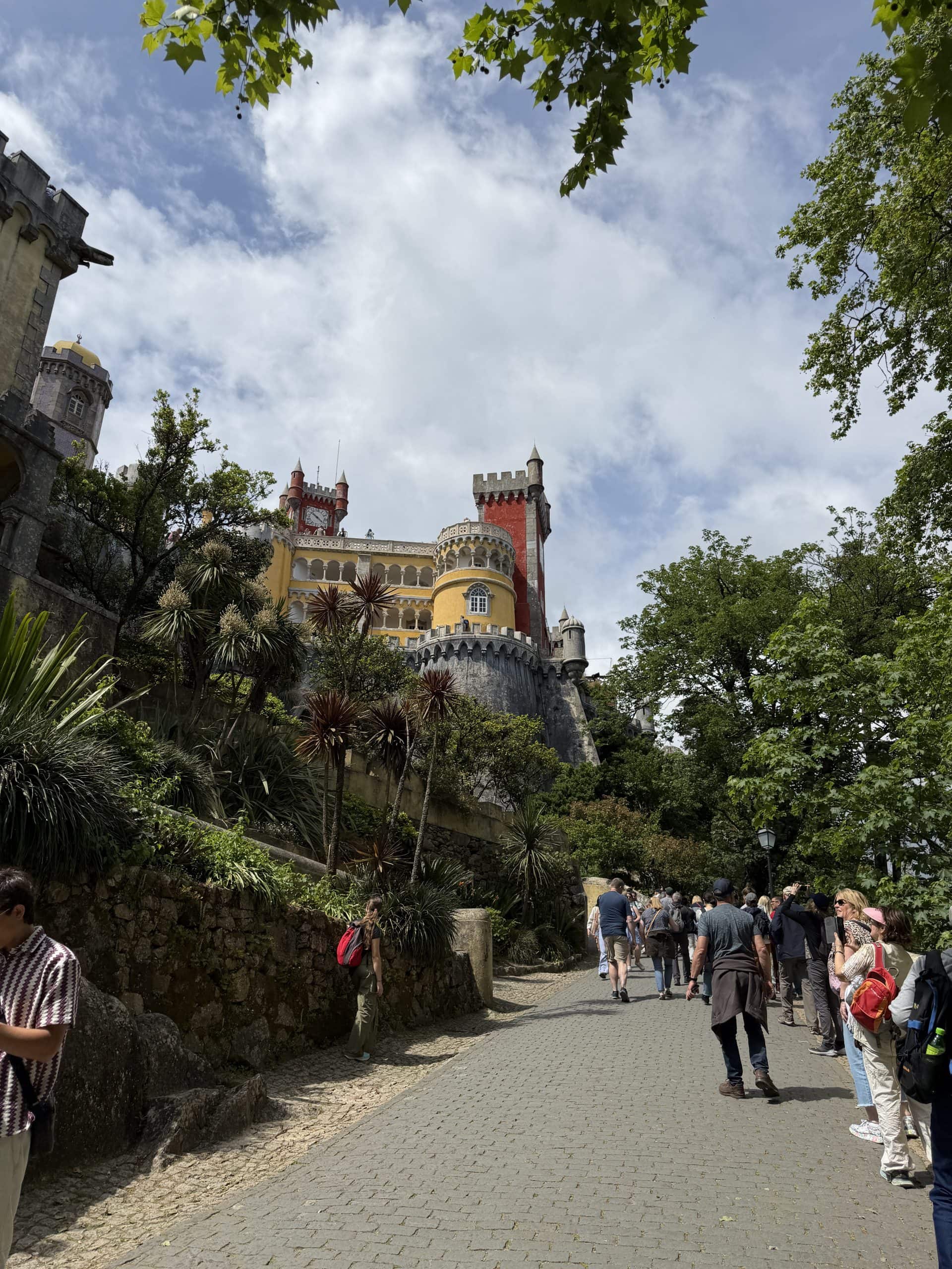 Walk to the Palace entrance